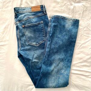 H&M Straight Leg Distressed Denim